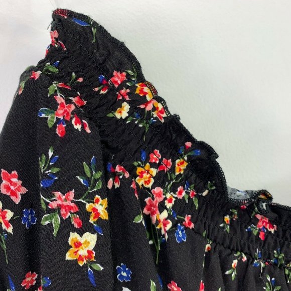 Ten Sixty Sherman Crop Top XL Smocked Off Shoulder - Picture 4 of 8